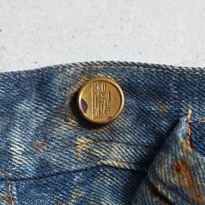 【おすすめ】STRONG HOLD Waist Overalls　Wabash STRONGHOLD DENIM WAIST-OVERALLS（W36L32） - 古着屋