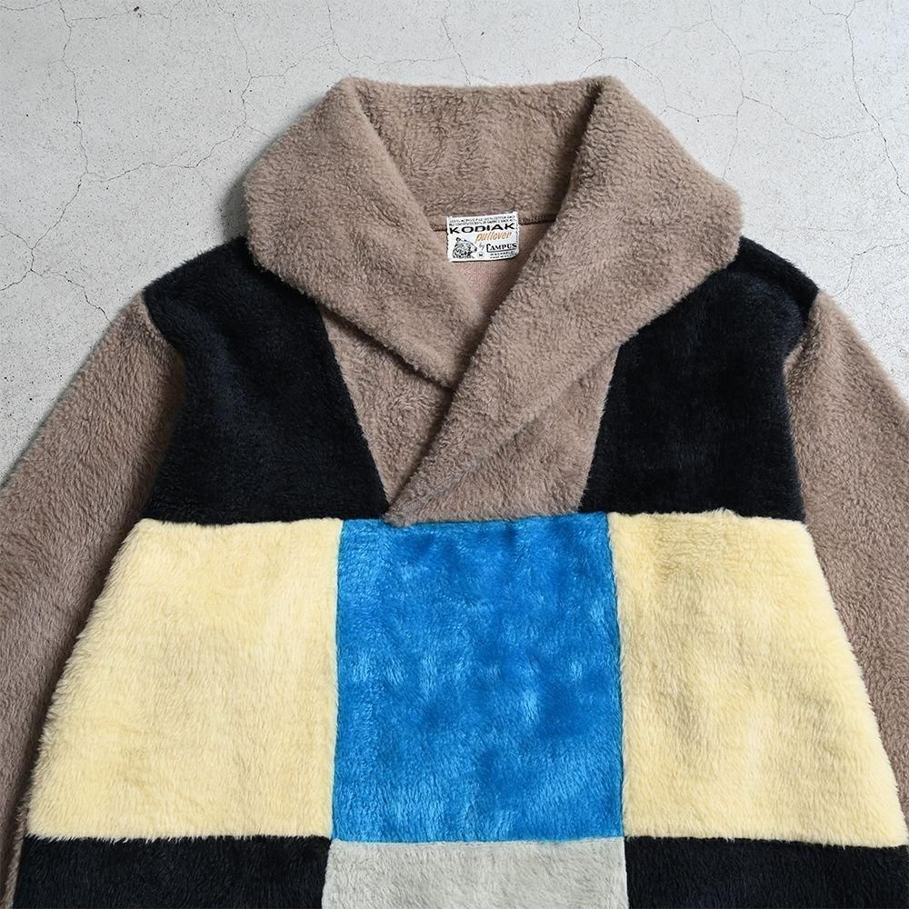 KODIAK by CAMPUS PANEL PATTERN FAKE FUR L/S SHIRT（GOOD