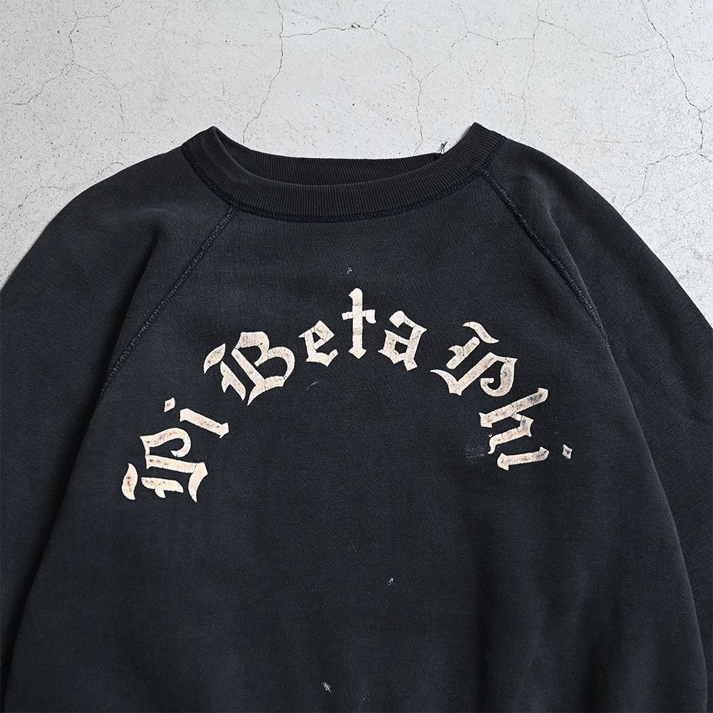 OLD BLACK BODY FLOCK PRINT SWEAT SHIRT - 古着屋 ｜ mushroom ...