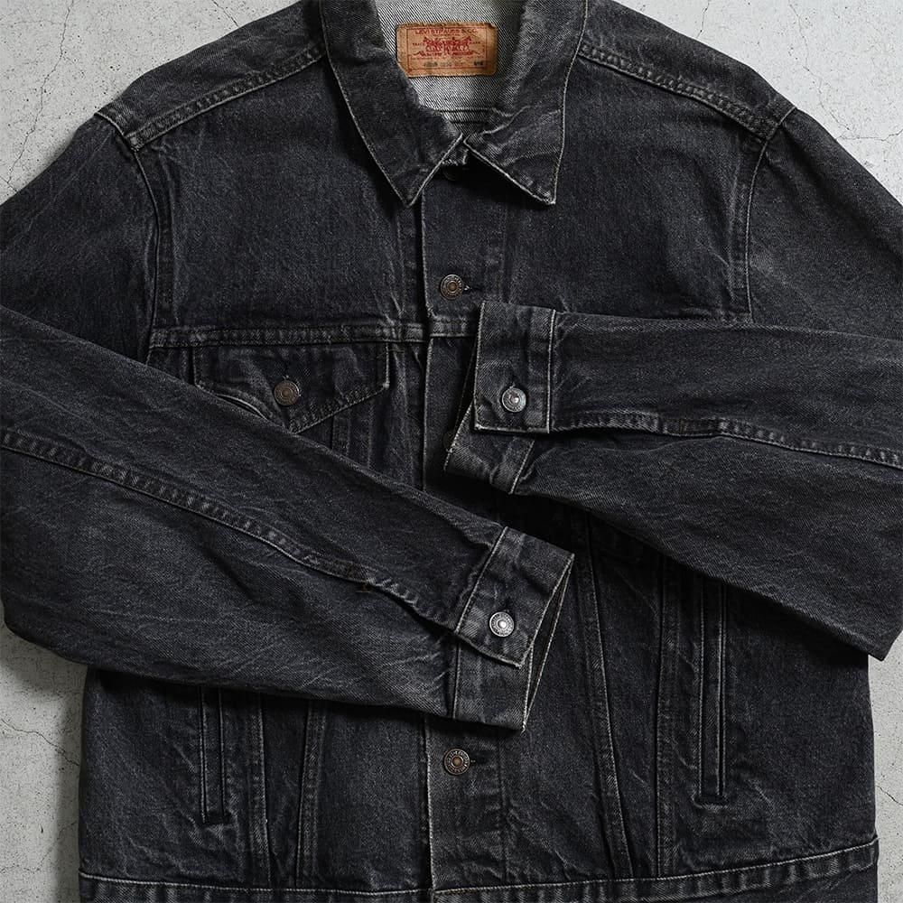 LEVI'S 70506-0259 BLACK DENIM JACKET(SZ 46R/GOOD CONDITION LEVI'S 70506-0259 BLACK DENIM JACKET(SZ 46R/GOOD CONDITION