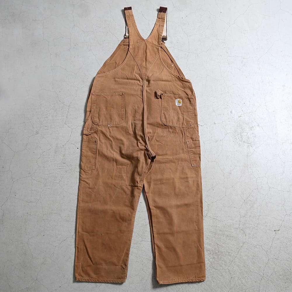 CARHARTT BROWN DUCK OVERALL（GOOD CONDITION） - 古着屋 ｜ mushroom(マッシュルーム)　 ヴィンテージクロージングストア