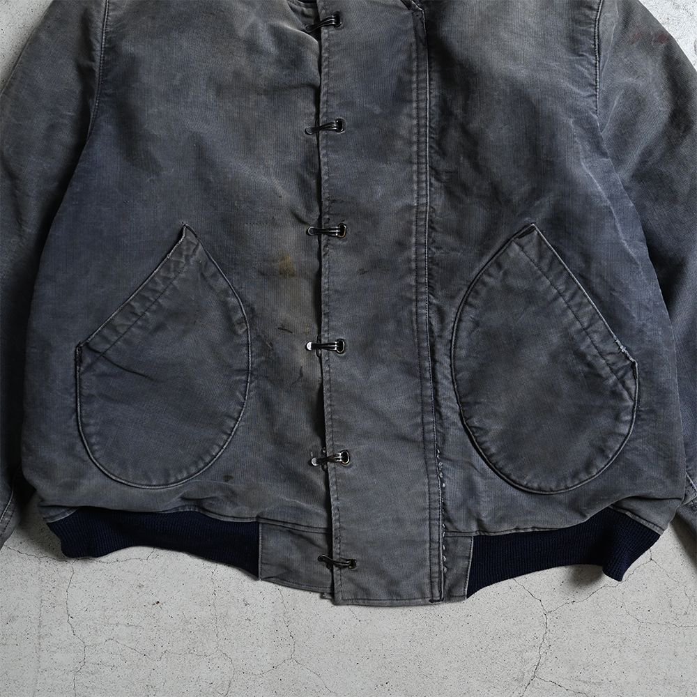 WW2 U.S.NAVY BLUE DECK JACKET（GOOD FADE） - 古着屋 ｜ mushroom 