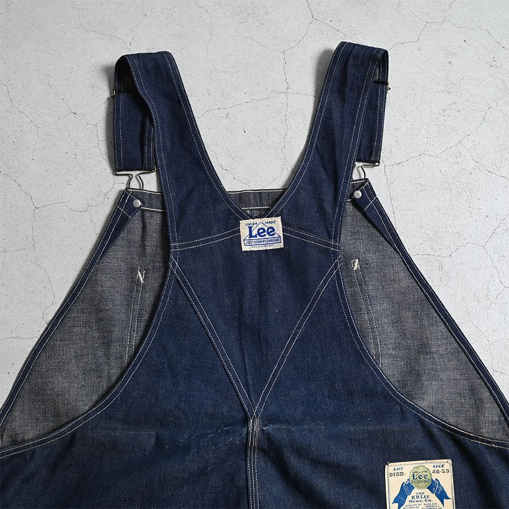 Lee 91-SB DENIM OVERALL（Around 1930'S/DEADSTOCK/W46L33） - 古着屋 ｜  mushroom(マッシュルーム) ヴィンテージクロージングストア