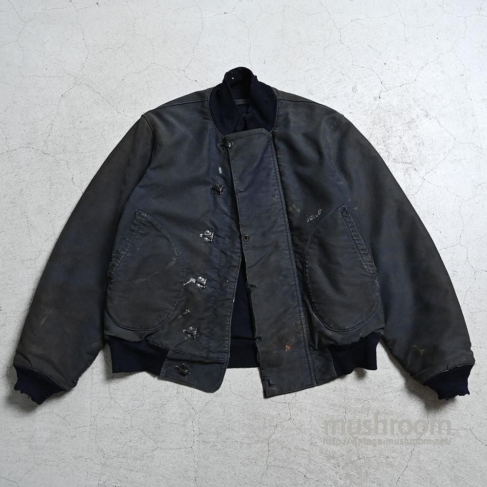 WW2 U.S.NAVY BLUE DECK JACKET WITH STENCIL - 古着屋 WW2 U.S.NAVY BLUE DECK JACKET WITH STENCIL - 古着屋