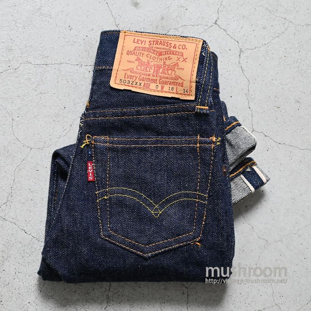 LEVI'S 503ZXX JEANS（AGE 0/DEADSTOCK） - 古着屋 ｜ mushroom(マッシュルーム)　 ヴィンテージクロージングストア