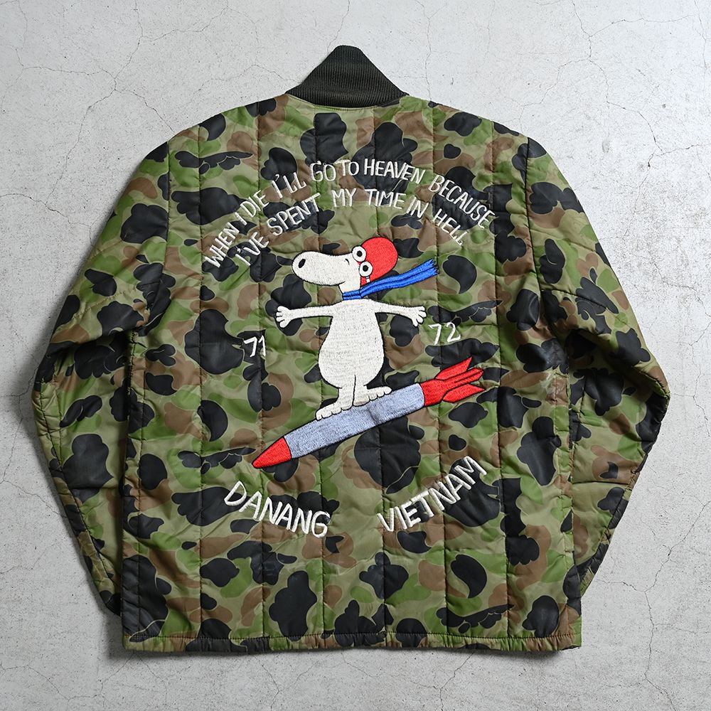 VIET-NAM 71-72 SOUVENIR JACKET WITH SNOOPY EMBROIDERY（by Duxbak/MEDIUM） -  古着屋 ｜ mushroom(マッシュルーム)　ヴィンテージクロージングストア