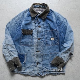 THE BIG FAVORITE DENIM COVERALL WITH CHINSTRAP1930'S/GOOD AGING