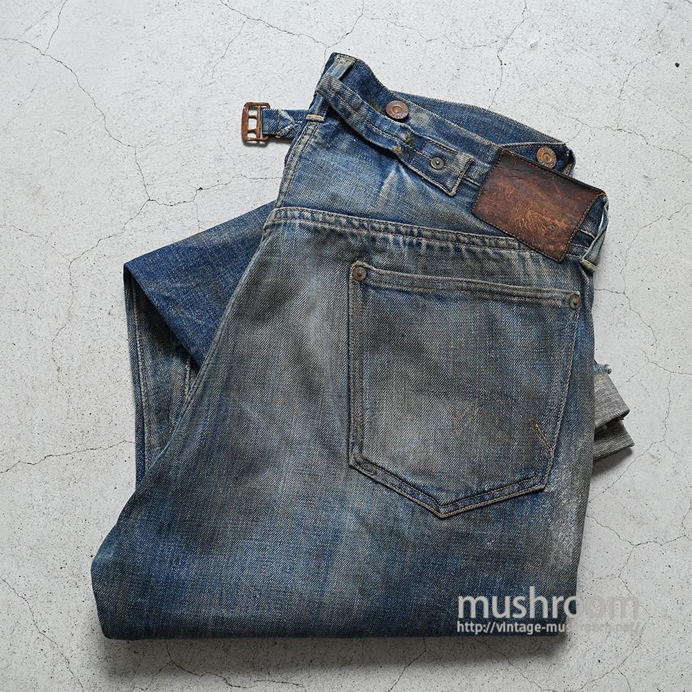 LEVI'S 501XX JEANS WITH BUCKLEBACK（1922'S MODEL/NICE HIGE & HONEYCOMB） -  古着屋 ｜ mushroom(マッシュルーム) ヴィンテージクロージングストア