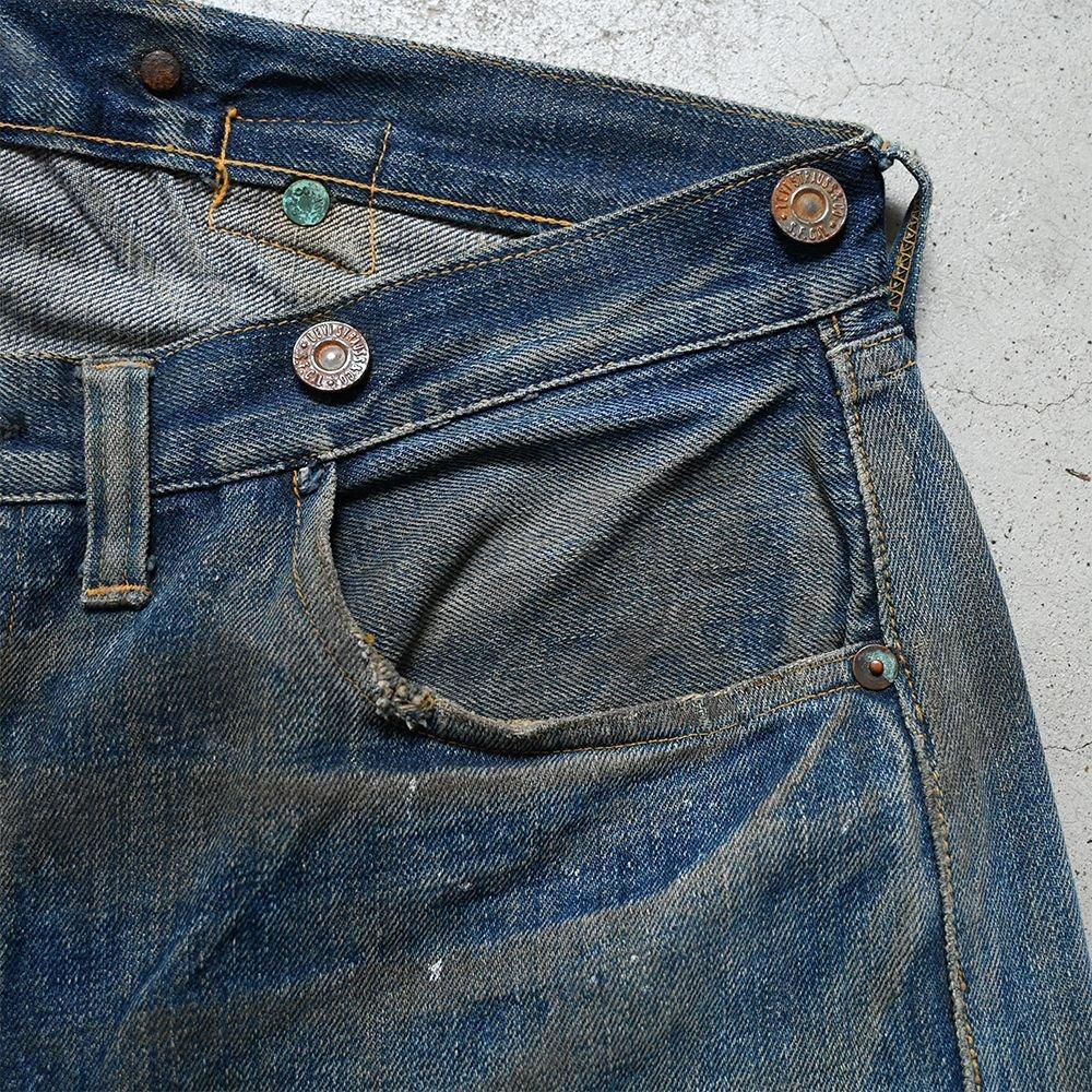 LEVI'S 501XX JEANS WITH BUCKLEBACK（1922'S MODEL/NICE HIGE & HONEYCOMB） -  古着屋 ｜ mushroom(マッシュルーム) ヴィンテージクロージングストア