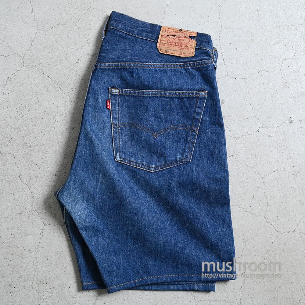 LEVI'S 501 RED LINE CUT-OFF JEANS（'82/W38/GOOD CONDITION