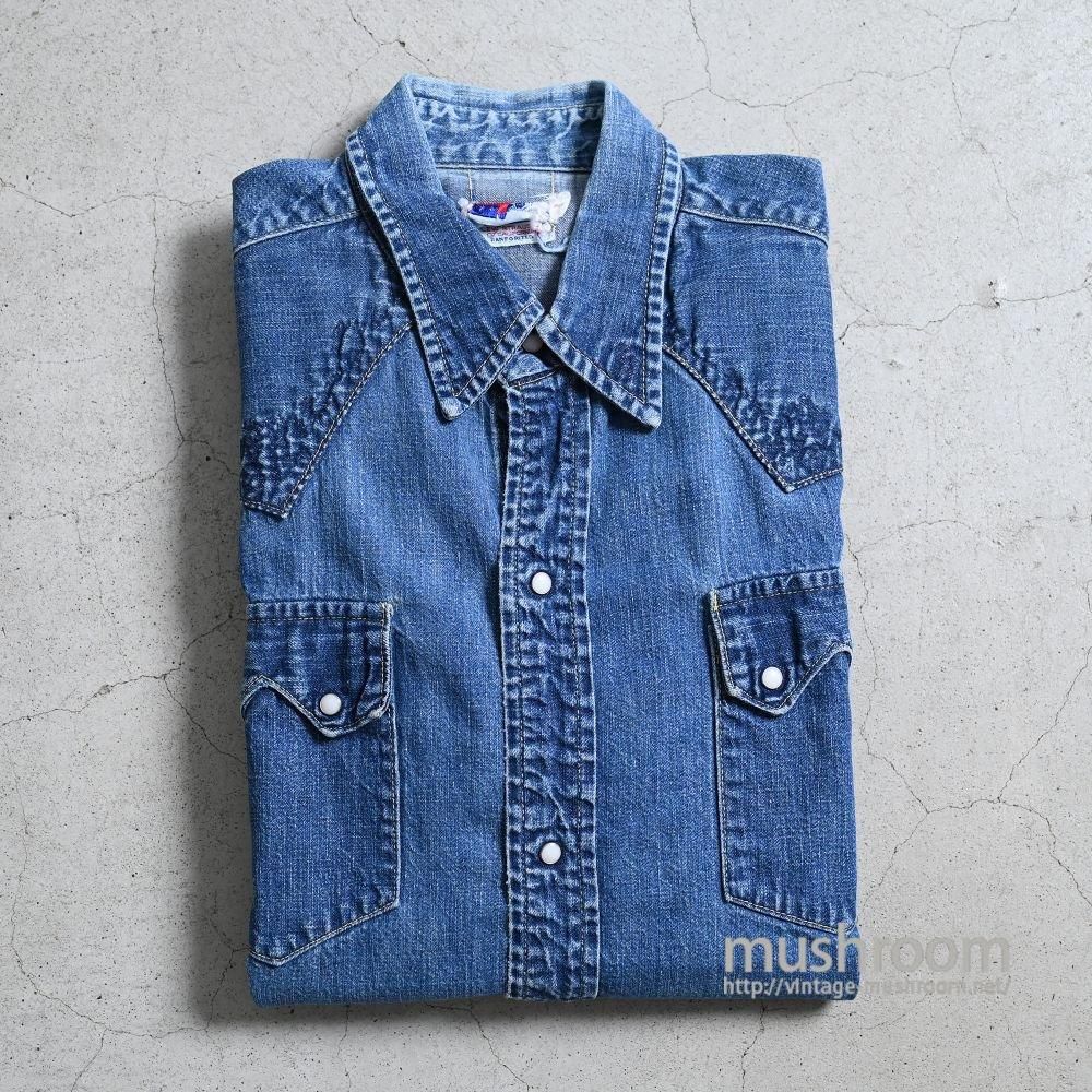 トップス 50's levi's shorthorn western shirt Vintage 50's Levi's Short Horn Denim Western Shirt Sz.m