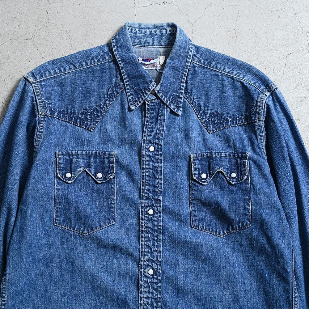 トップス 50's levi's shorthorn western shirt 50s～ LEVI'S Short-Horn Denim Western Shirt | Wonder Wear