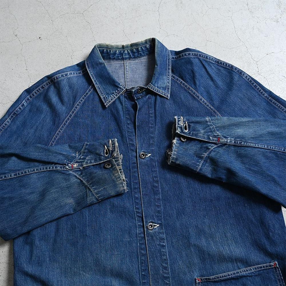 WW2 PAYDAY DENIM COVERALL(BIG SIZE/GOOD CONDITION) - 古着 WW2 PAYDAY DENIM COVERALL(BIG SIZE/GOOD CONDITION) - 古着
