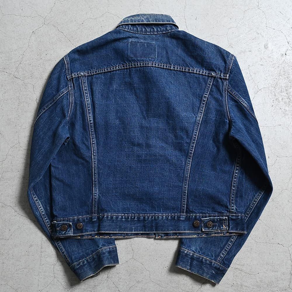 60s ビンテージLevi's 557 BIG E 実寸サイズ46相当 LEVI'S 557 BIGE DENIM JACKET（SZ 46/GOOD CONDITION） - 古着