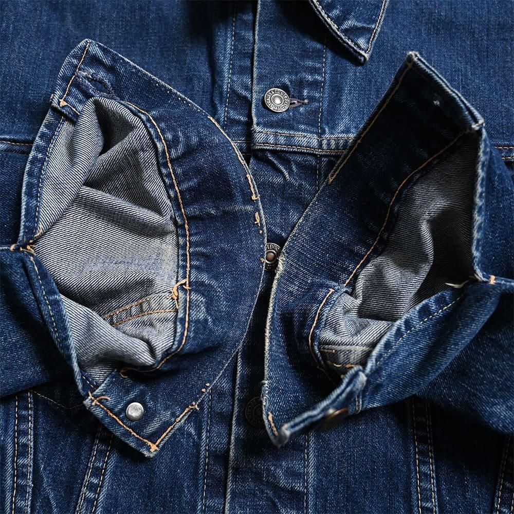 LEVI'S 557 BIGE DENIM JACKET（SZ 46/GOOD CONDITION） - 古着屋