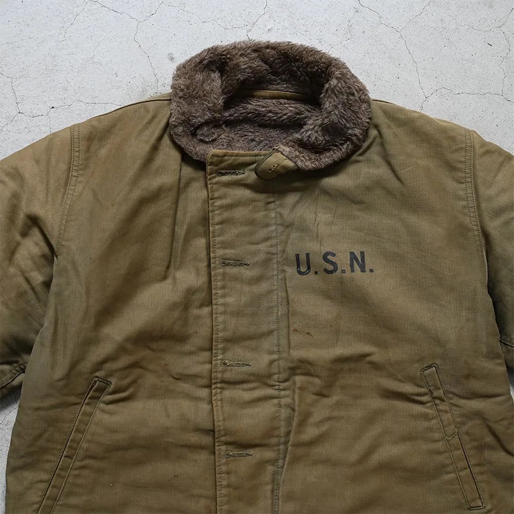 WW2 U.S.NAVY N-1 DECK JACKET（ALMOST DEADSTOCK） - 古着屋 ｜ mushroom(マッシュルーム ...