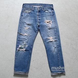 LEVI'S 501 66S/S JEANSAMAZING DAMAGE