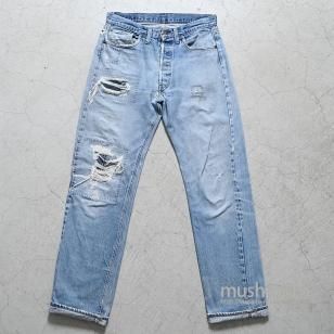 LEVI'S 501 66S/S JEANSAMAZING REPAIR