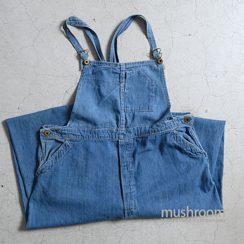 SAFTY BLOCK ONE-POCKET DENIM OVERALL1920'S/GOOD CONDITION