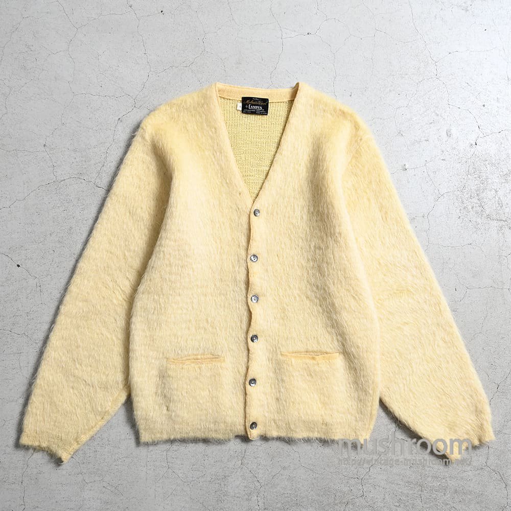 CAMPUS MOHAIR CARDIGAN（LARGE/MINT CONDITION） - 古着屋 ｜ mushroom(マッシュルーム)  ヴィンテージクロージングストア