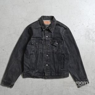 LEVI'S 70506-0259 BLACK DENIM JACKET'85/SZ 42R/GOOD CONDITION