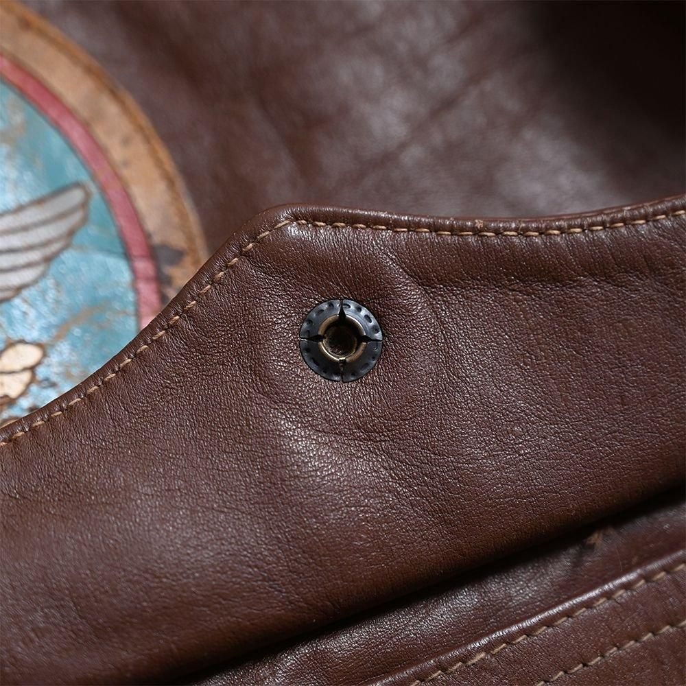 USAAF A-2 LEATHER FLIGHT JACKET WITH SQUADRON PATCH（'43/by