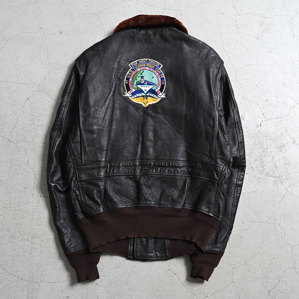 U.S.NAVY 7823B G-1 FLIGHT JACKET WITH SQUADRON PATCH（'62/ALMOST  DEADSTOCK/SZ 40） - 古着屋 ｜ mushroom(マッシュルーム) ヴィンテージクロージングストア