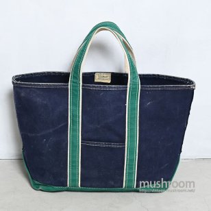 L.L.BEAN DELUXE TOTE80'S/NAVYGREEN/GOOD CONDITION