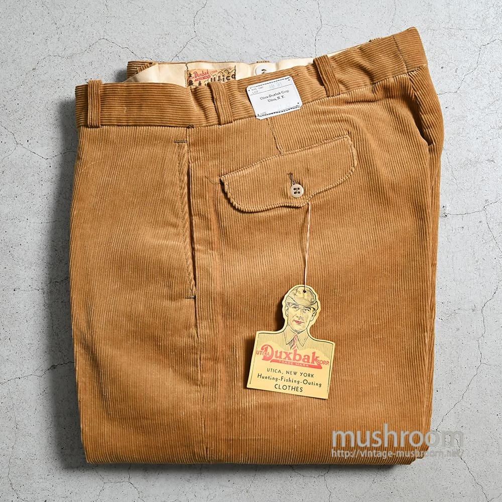 DUXBAK CORDUROY WORK TROUSERS（W34L32/DEADSTOCK） - 古着屋