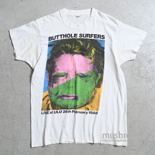 BUTTHOLE SURFERS MUSIC T-SHIRTʡ88/VERY GOOD CONDITION