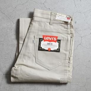 LEVI'S 518-1022 BIGE SLIM FITS COTTON TWILL PANTSW30L30/DEADSTOCK