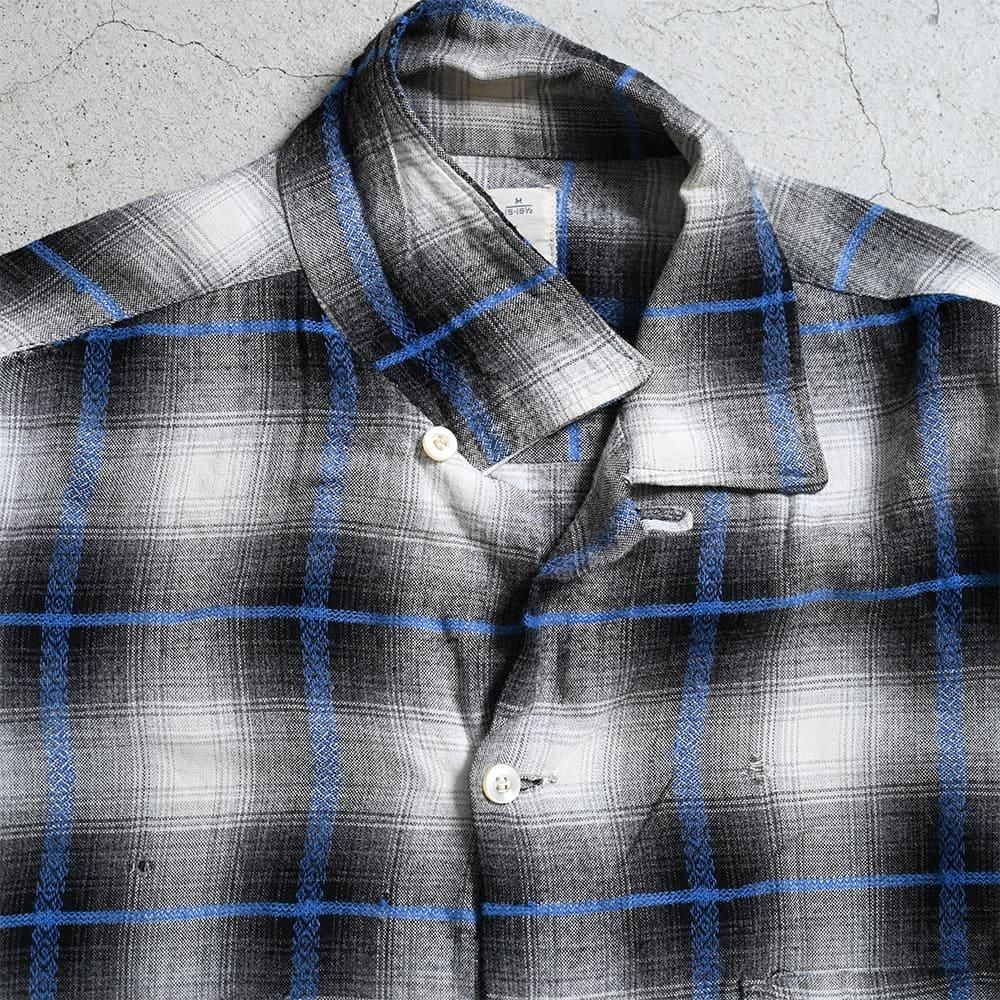 TOWNCRAFT SHADOW PLAID RAYON BOX SHIRT(MEDIUM/GOOD TOWNCRAFT SHADOW PLAID RAYON BOX SHIRT(MEDIUM/GOOD
