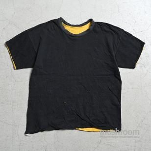 CHAMPION BLKYLW W/F T-SHIRT1970'S/LARGE