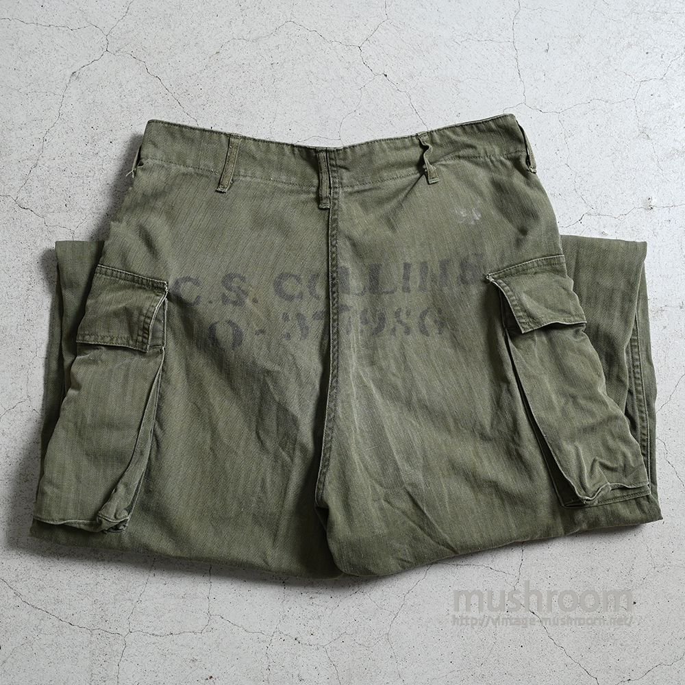 WW2 U.S.ARMY M-43 HBT TROUSERS WITH STENCIL（GOOD CONDITION/W32L33） - 古着屋 ｜  mushroom(マッシュルーム)　ヴィンテージクロージングストア