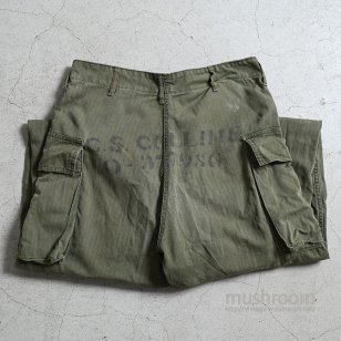 WW2 U.S.ARMY M-43 HBT TROUSERS WITH STENCILGOOD CONDITION/W32L33