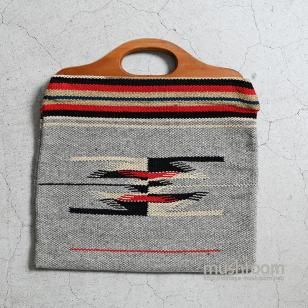 OLD CHIMAYO BAG WITH WOOD HANDLEGOOD CONDITION