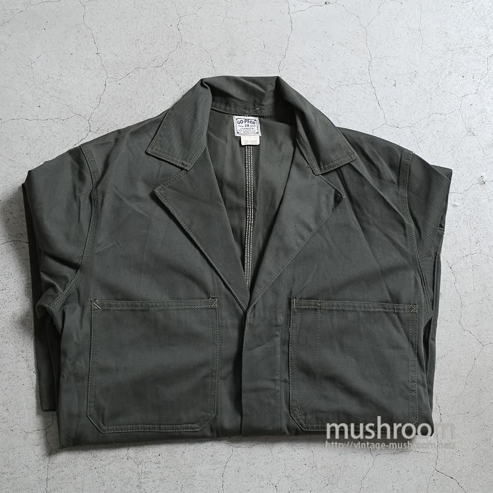 GO-PFOR COTTON TWILL SHOP COAT（SZ 38/MINT CONDITION） - 古着屋 ｜  mushroom(マッシュルーム)　ヴィンテージクロージングストア