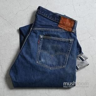 LEVI'S 501ZXX JEANS WITH LEATHER PATCH1950'S/GOOD CONDOTION