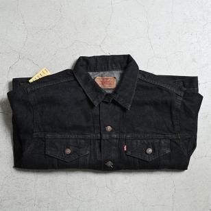 LEVI'S 70506-0259 BLACK DENIM JACKET'89/SZ 48/DEADSTOCK