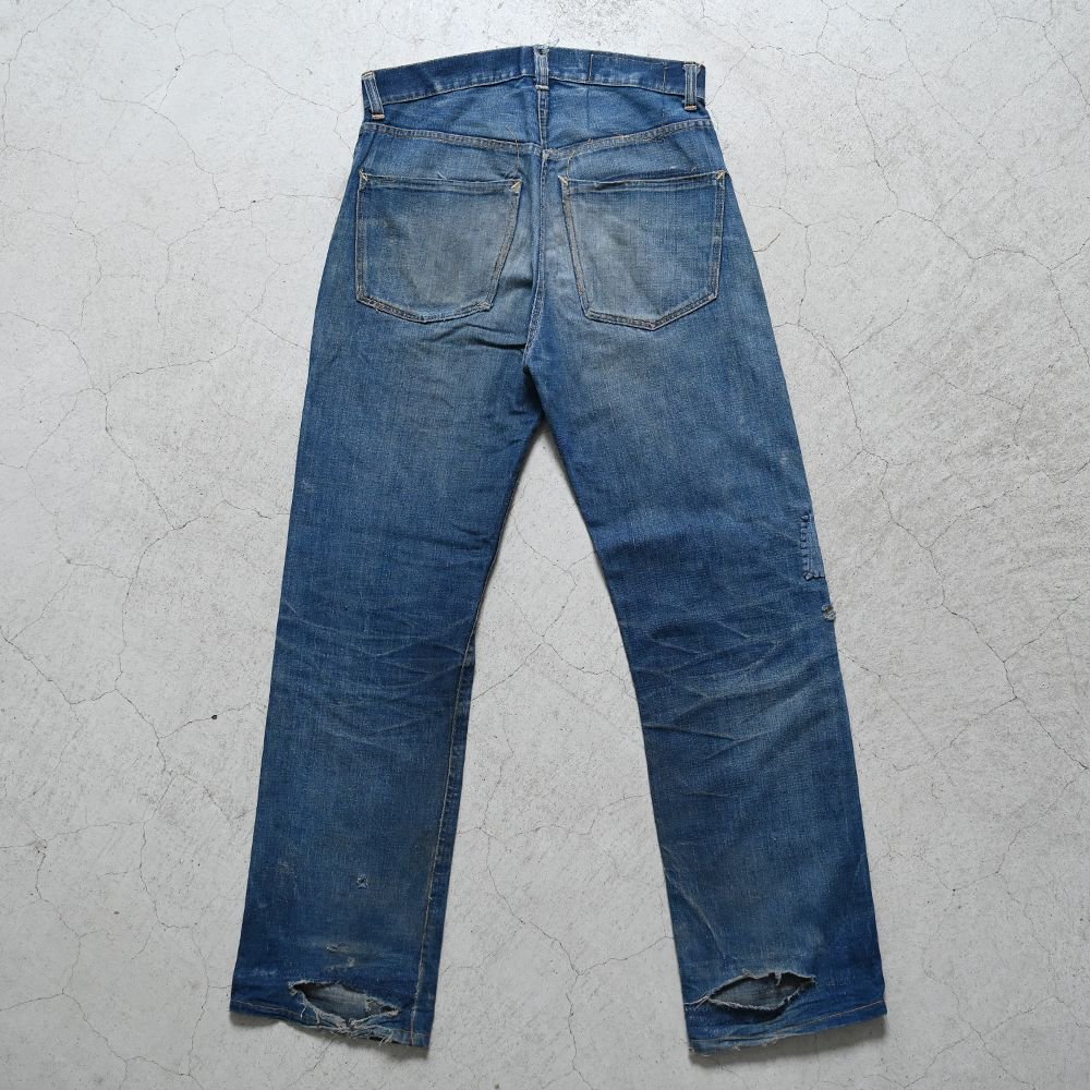 WW2 UNKNOWN 5-POCKET JEANS WITH SELVEDGE（NICE HIGE & HONEYCOMB） - 古着屋 ｜  mushroom(マッシュルーム) ヴィンテージクロージングストア