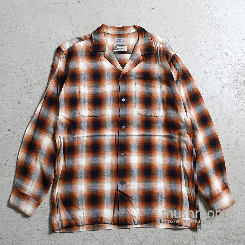 NEEDLES OF CALIFORNIA SHADOW L/S RAYON SHIRT（LARGE/MINT） - 古着屋 ｜  mushroom(マッシュルーム) ヴィンテージクロージングストア