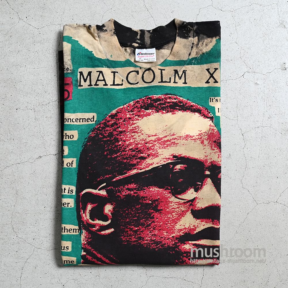 MOSQUITOHEAD ”MALCOLM X” T-SHIRT（DEADSTOCK/X-LARGE） - 古着屋 ｜  mushroom(マッシュルーム) ヴィンテージクロージングストア