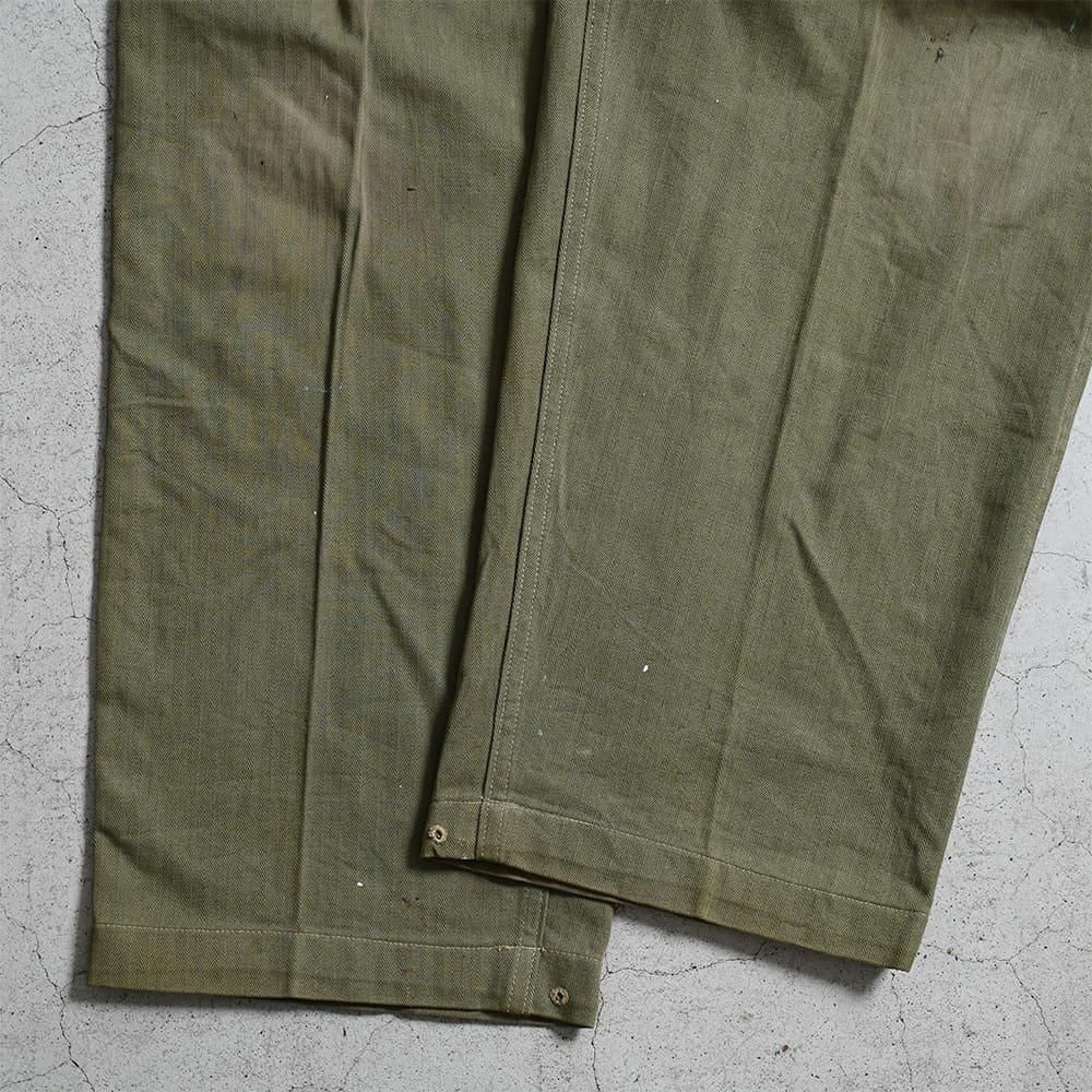 WW2 USMC P-44 HBT TROUSERS（NON-WASHED/W36） - 古着屋