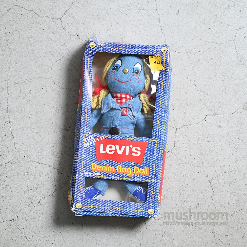 LEVI'S DENIM RAG DOLL WITH BOX（DEADSTOCK） - 古着屋 ｜ mushroom 