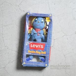 LEVI'S DENIM RAG DOLL WITH BOXDEADSTOCK