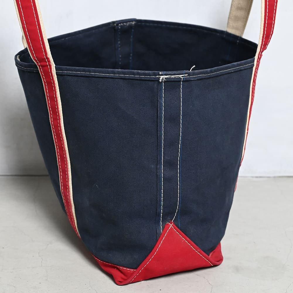 80s llbean デラックストート　Ｍ L.L.BEAN DELUXE TOTE（1980'S/NAVY×RED/GOOD CONDITION） - 古着屋