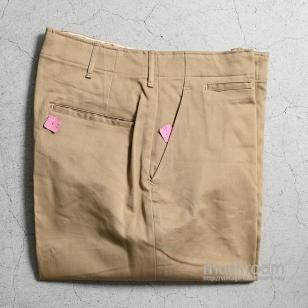 U.S.ARMY 45 KHAKI CHINO TROUSERSW33L31/DEADSTOCK