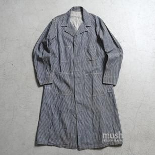 OSH KOSH HICKORY-STRIPE SHOP COAT1940'S/MINT CONDITION