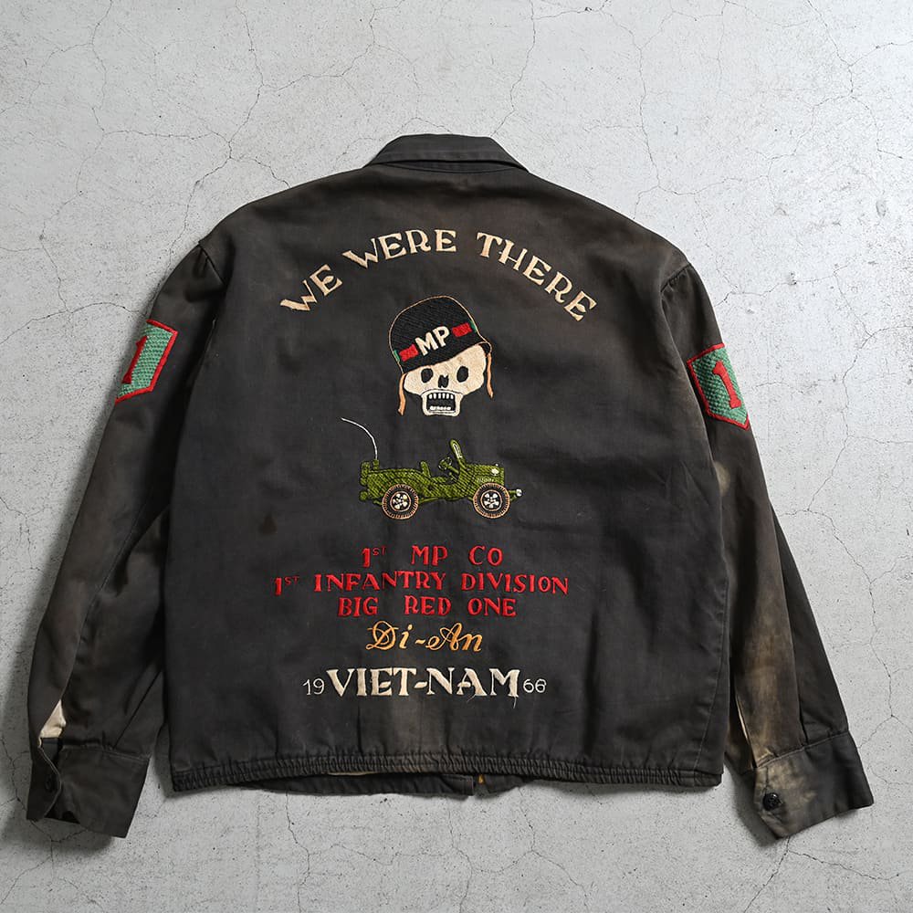 VIET-NAM 1966 SOUVENIR JACKET（TAILOR MADE/UNUSUAL EMBROIDERY） - 古着屋 ｜  mushroom(マッシュルーム)　ヴィンテージクロージングストア