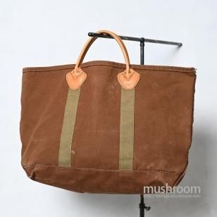 L.L.BEAN CANVAS TOTE BAG WITH LEATHER HANDLE（RARE COLOR/GOOD CONDITION）